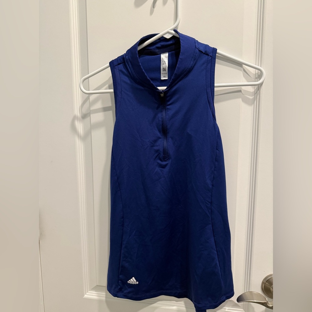 Adidas sleeveless top on Navy